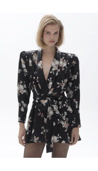 Zelma Mini Wrap Dress