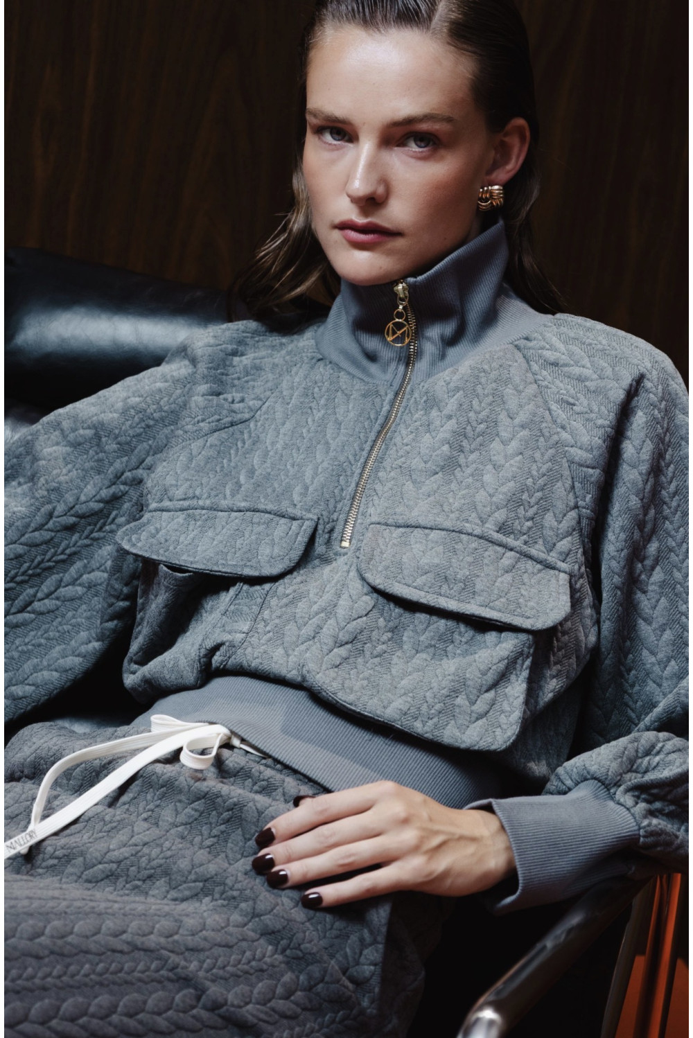 BACKSHOT GREY HOODIE