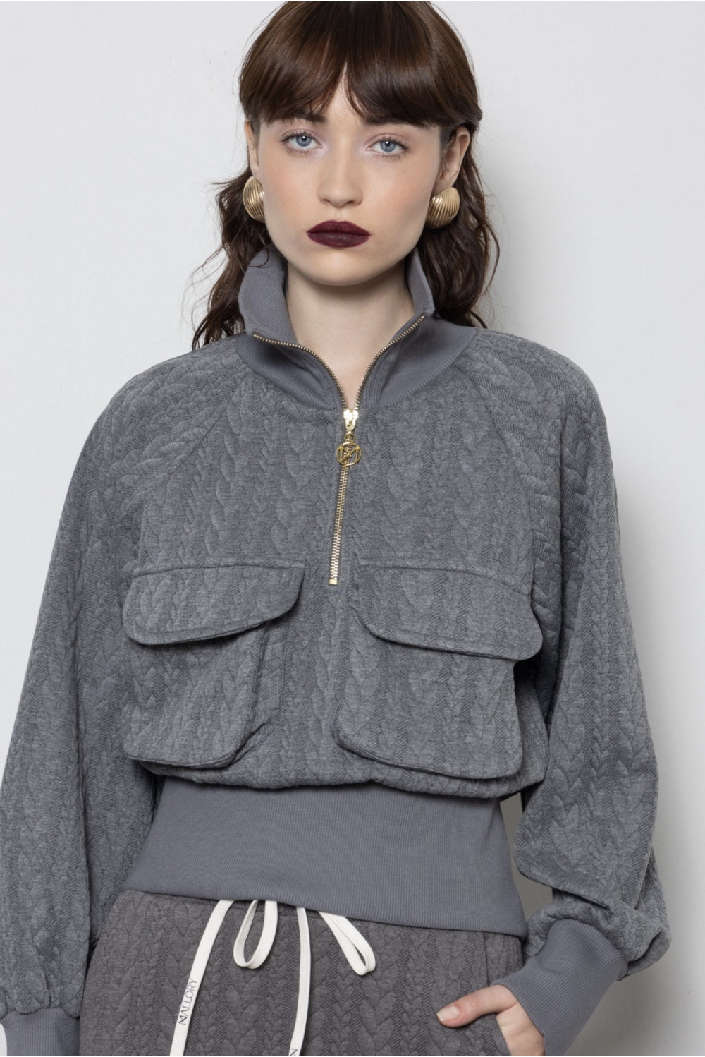 BACKSHOT GREY HOODIE