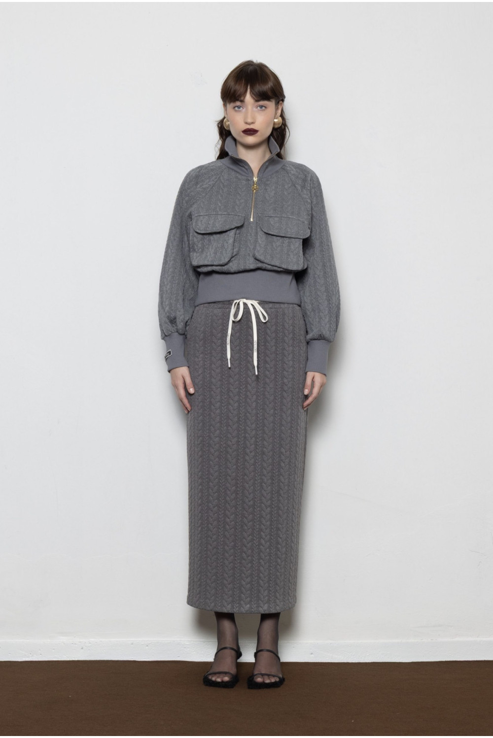 BACKSHOT GREY HOODIE