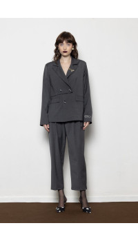 NOOR GREY BLAZER
