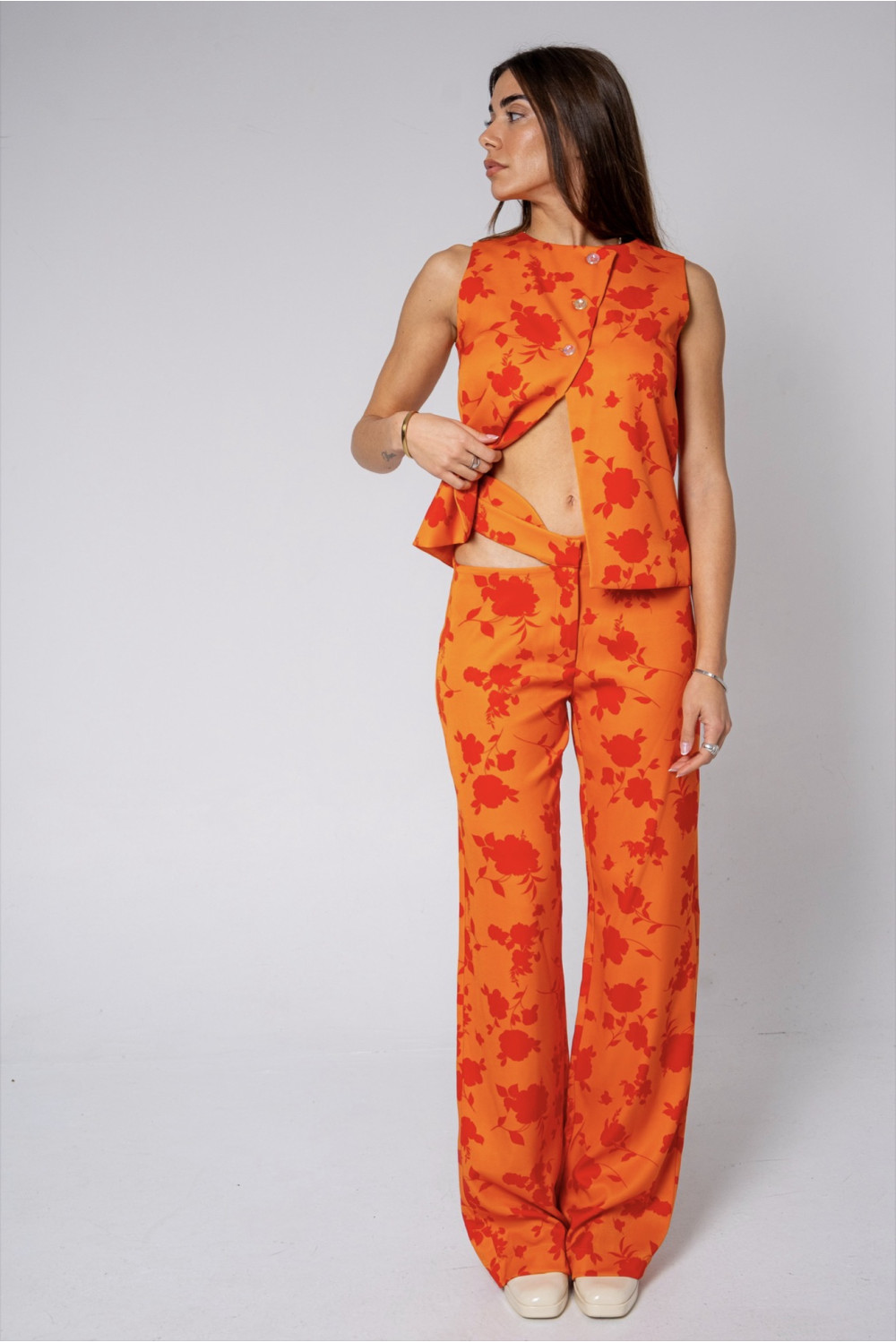 FLORA CUT-OUT PANTS
