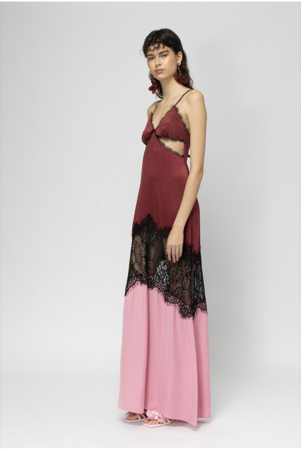 SAVAI BORDEAUX DRESS