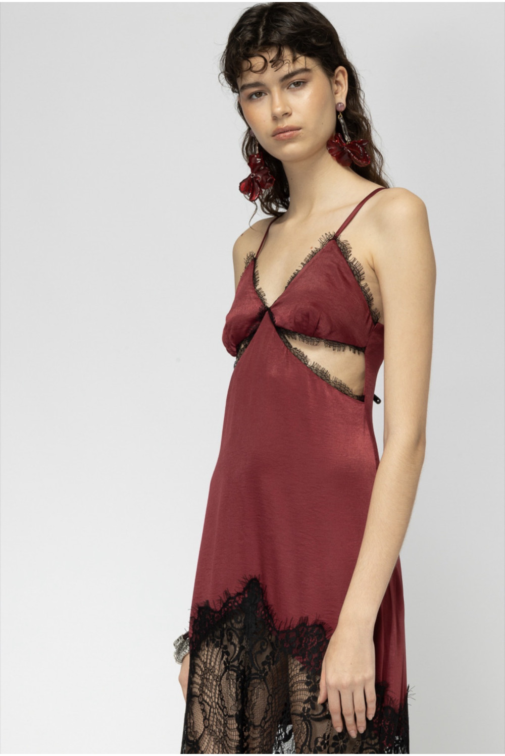 SAVAI BORDEAUX DRESS