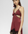 SAVAI BORDEAUX DRESS